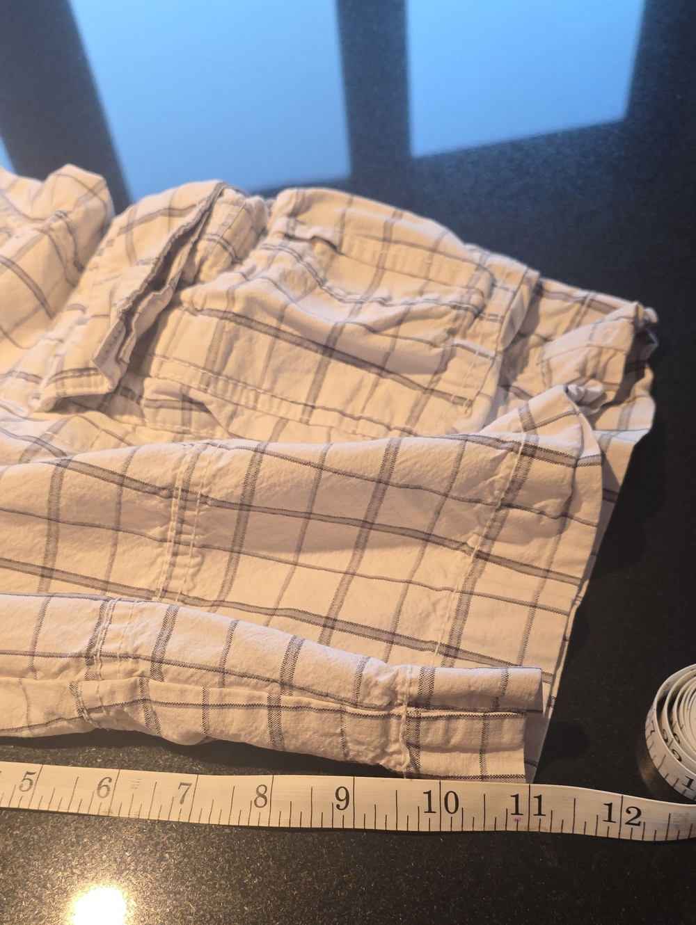 Mossimo Supply Co. White and Gray Grid Cargo Shorts - Picture 5 of 5